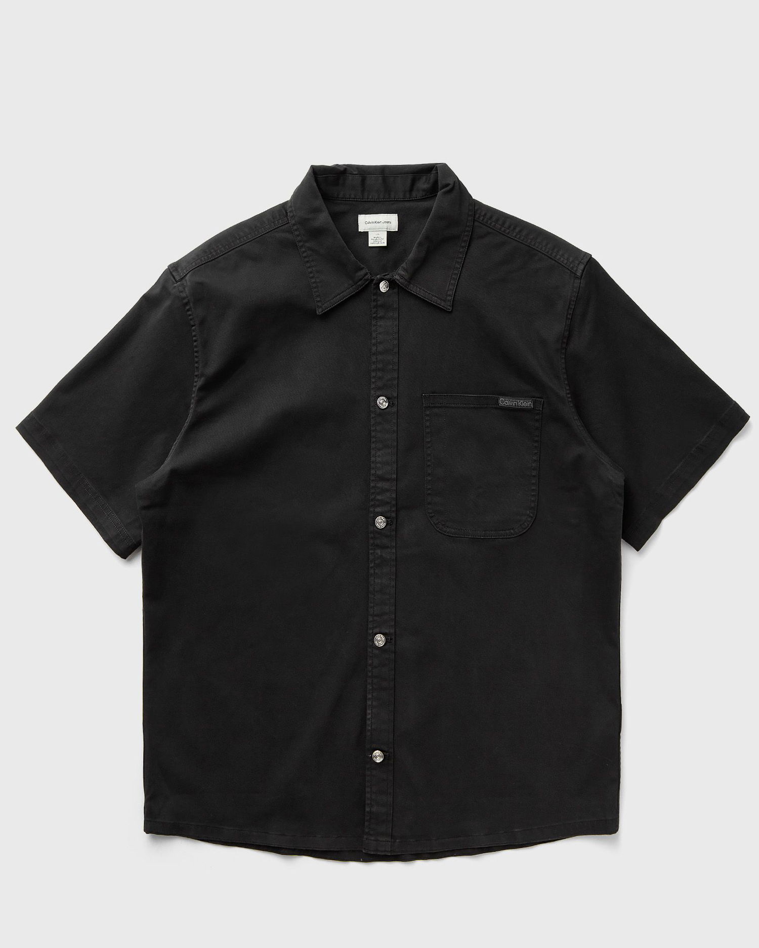Риза CALVIN KLEIN Short Sleeve Camp Collar Button-Up Shirt D6 Collection Черно | LV04RC114GUB1, 0