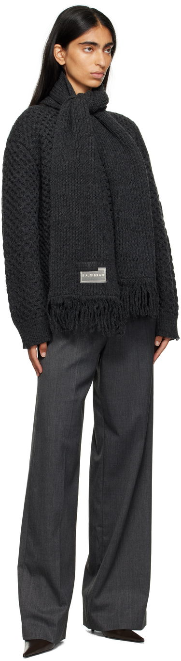 Пуловер Maison Margiela MM6 Maison Margiela Knit Sweater with Scarf Сиво | S52HL0049 M13132, 3