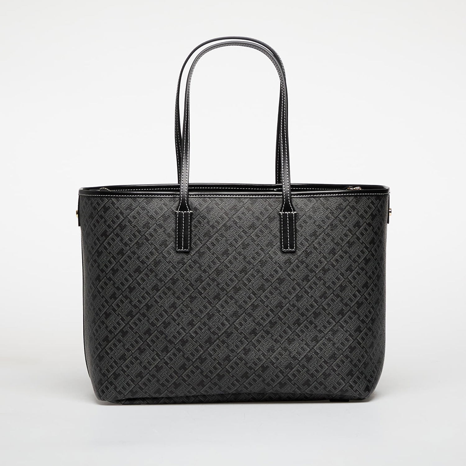 Голяма пазарска чанта Tommy Hilfiger Th Monoplay Leather Tote Черно | AW0AW17696 BDS, 1