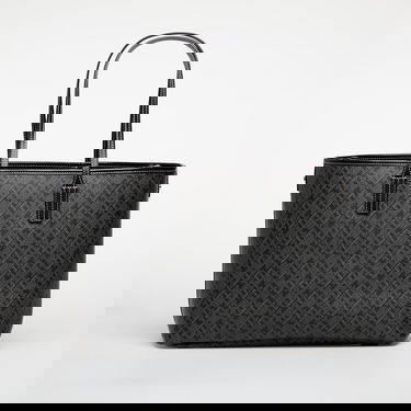 Голяма пазарска чанта Tommy Hilfiger Th Monoplay Leather Tote Черно | AW0AW17696 BDS, 1