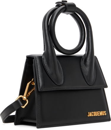 Дамска чанта Jacquemus The knot Chiquito Mini Leather Handbag Черно | 21HBAW00005BC01C01, 1