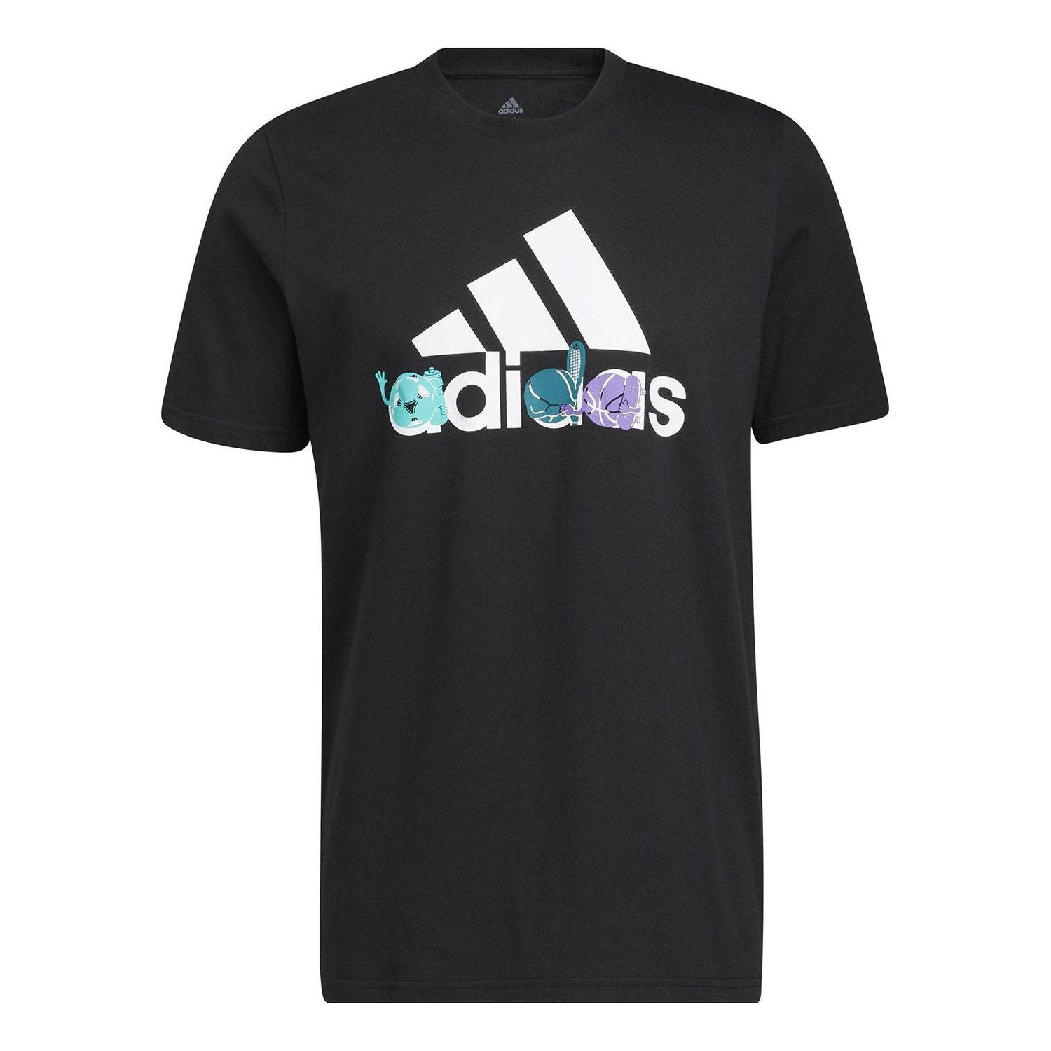 Тениска adidas Originals Cartoon Graphic Tee Черно | HE4837, 0