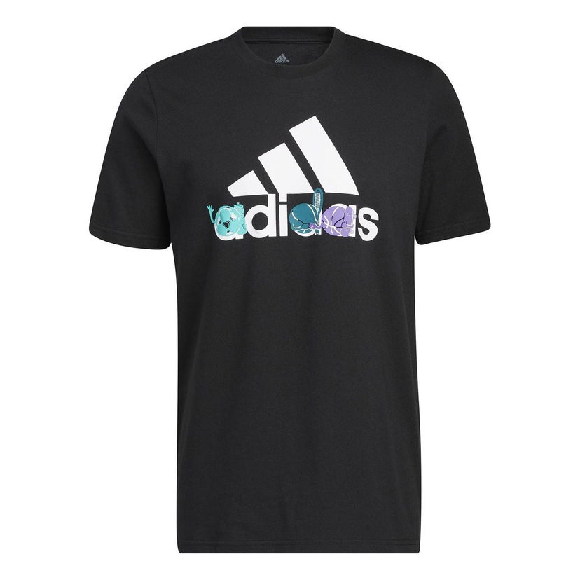 Тениска adidas Originals Cartoon Graphic Tee Черно | HE4837