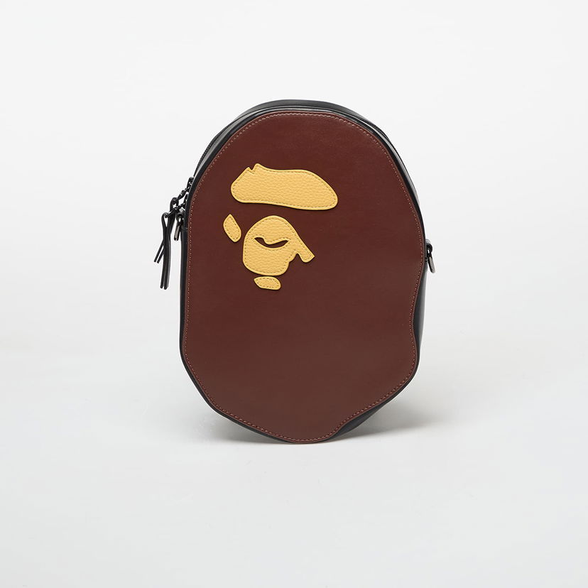 Чанта през рамо BAPE Ape Head Shoulder Bag Кафяво | 001SGL801008MBRW