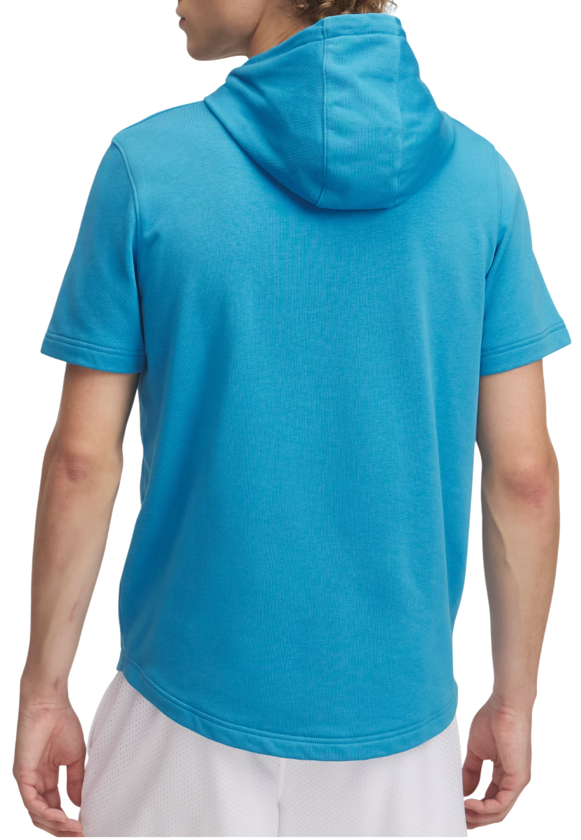 Суитчър Under Armour Rival Terry Short Sleeve Hoodie Синьо | 1370396-452, 1