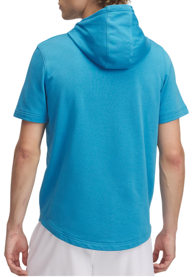 Суитчър Under Armour Rival Terry Short Sleeve Hoodie Синьо | 1370396-452, 1