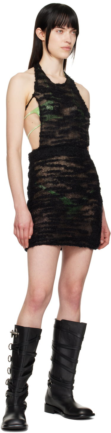 Pокля Andersson Bell Andersson Bell Cloud Halter Knit Minidress Черно | atb1262w, 3