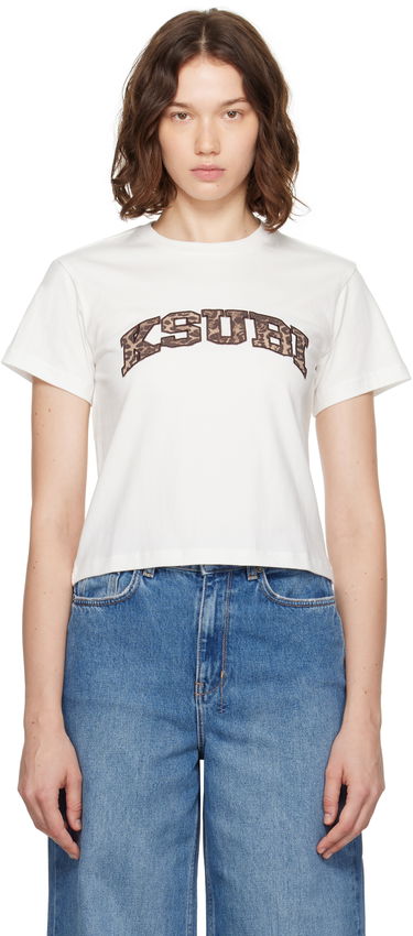 Тениска Ksubi Ksubi Leo Shrunken Short Sleeve T-Shirt Бяло | WPF25TE002, 0