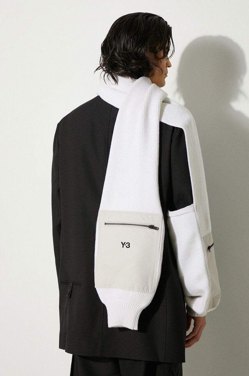 Шал Y-3 Scarf With Pocket Бяло | JI6797