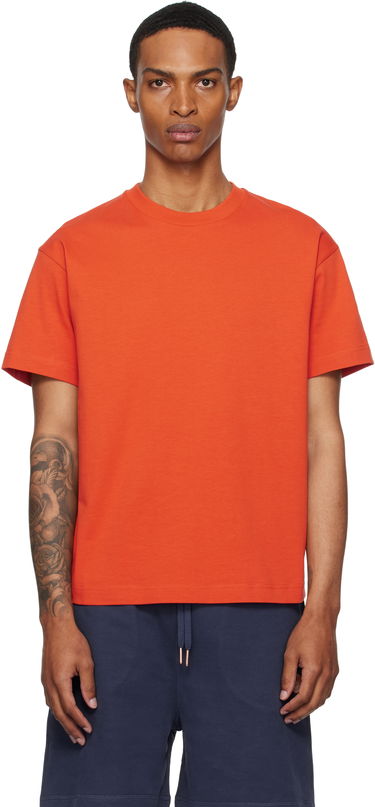 Тениска Moncler Moncler Genius x Gilga Farm Short Sleeve T-Shirt Оранжево
 | K24028C0000289AZ9, 0