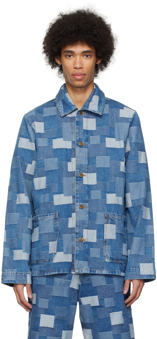 Яке A.P.C. Kerlouan Denim Jacket Синьо | COGWH-H03205, 0