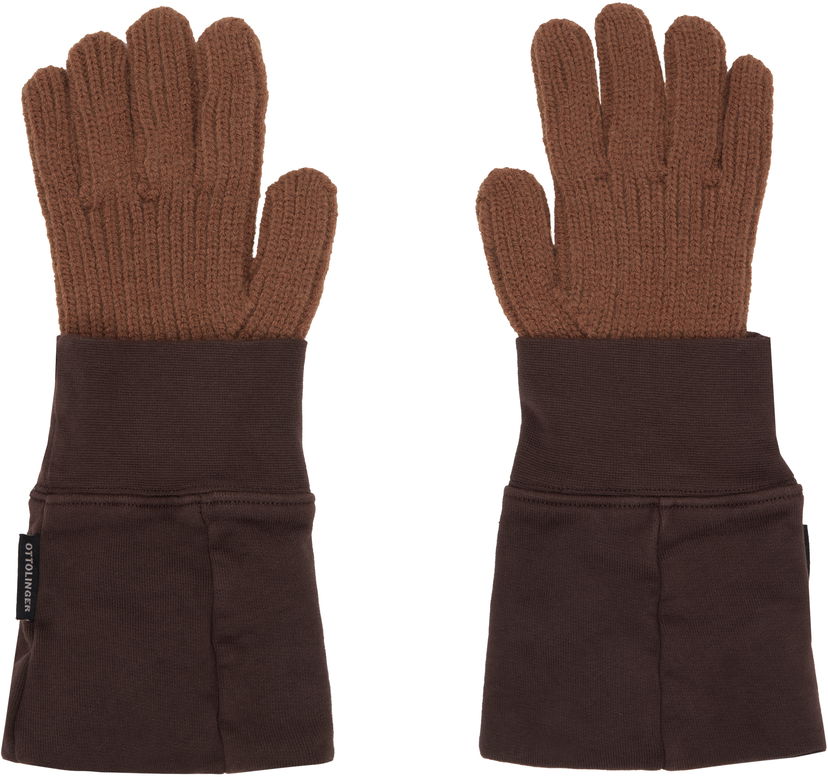 Ръкавици Ottolinger Ottolinger Deconstructed Sleeve Gloves Кафяво | 129-902928-01