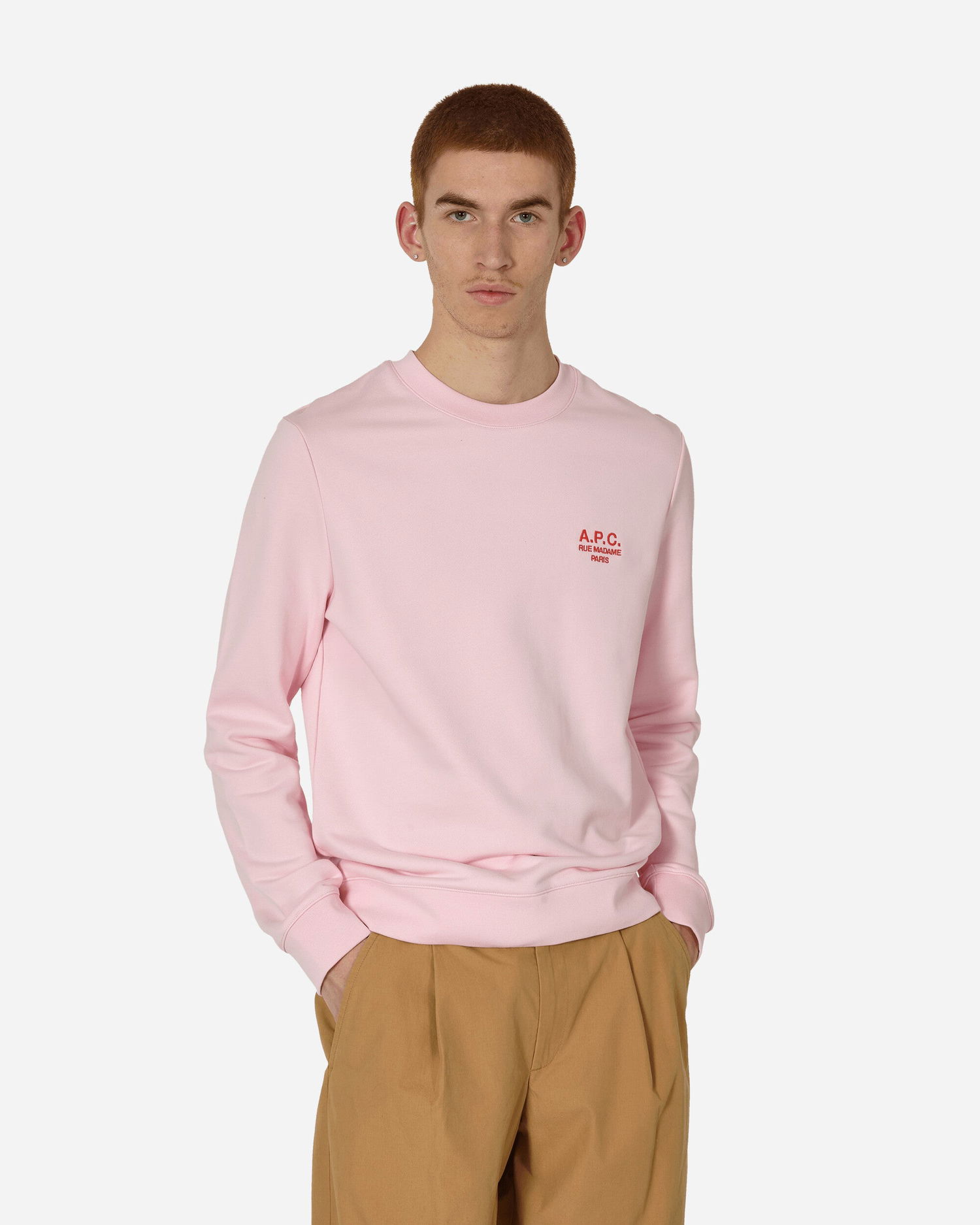 Пуловер A.P.C. Rider Crewneck Розово | COEZD-H27699 TFE, 1
