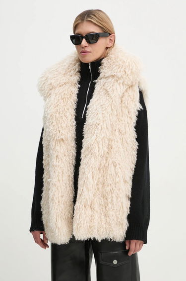 Жилетка Nanushka Faux Fur Vest Бежово | NU24FWTP40371, 0