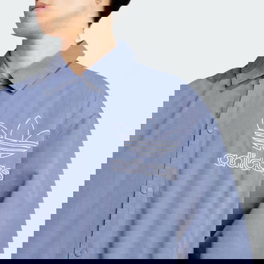 Яке adidas Originals Adicolor Outline Trefoil Jacket Тюркоазено | IR7998, 4