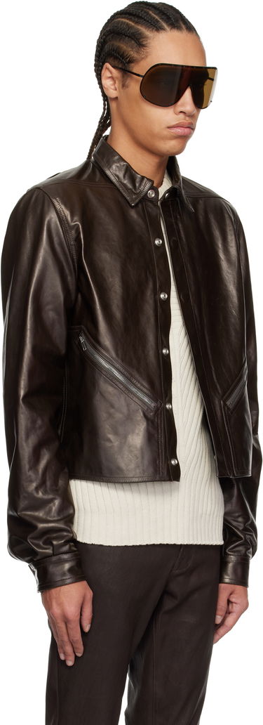 Яке Rick Owens Rick Owens Hollywood Tour Alice Leather Jacket Черно | RU01E5742 LSU, 4