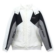 Contrast Stitching Hooded Jacket