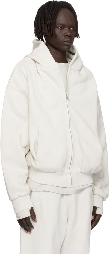 Суитчър Entire Studios Entire Studios Thermal Zip-Up Hoodie Бяло | ES2488RI, 4