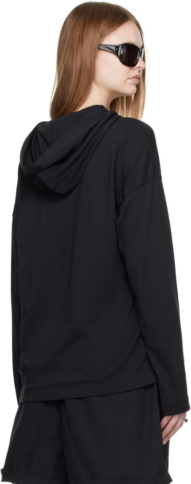 Суитчър Fear of God Fear of God ESSENTIALS Long Sleeve Hoodie Черно | 125SP257170FW, 2