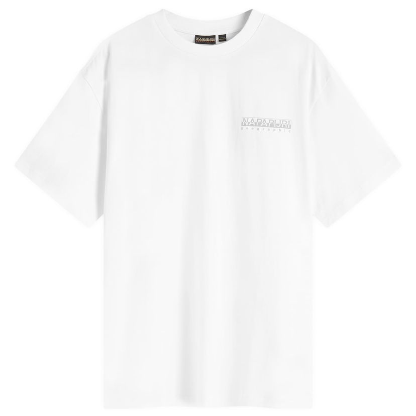 Тениска Napapijri T-Shirt Box Logo Бяло | NP0A4I342061