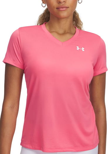 Тениска Under Armour Under Armour Tech Short Sleeve V-Neck T-Shirt Розово | 1384229-672, 0