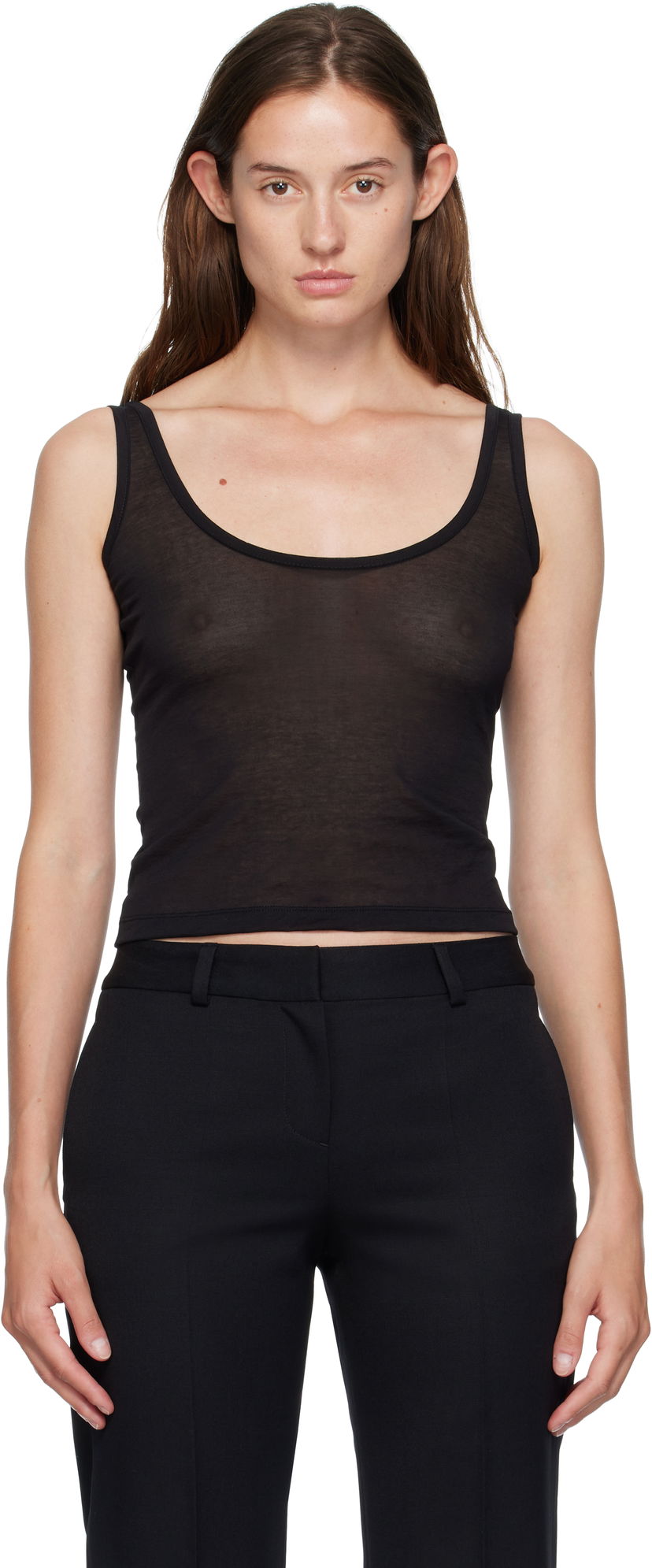 Потник OUR LEGACY OUR LEGACY Blade Sheer Tank Top Черно | W4256BB
