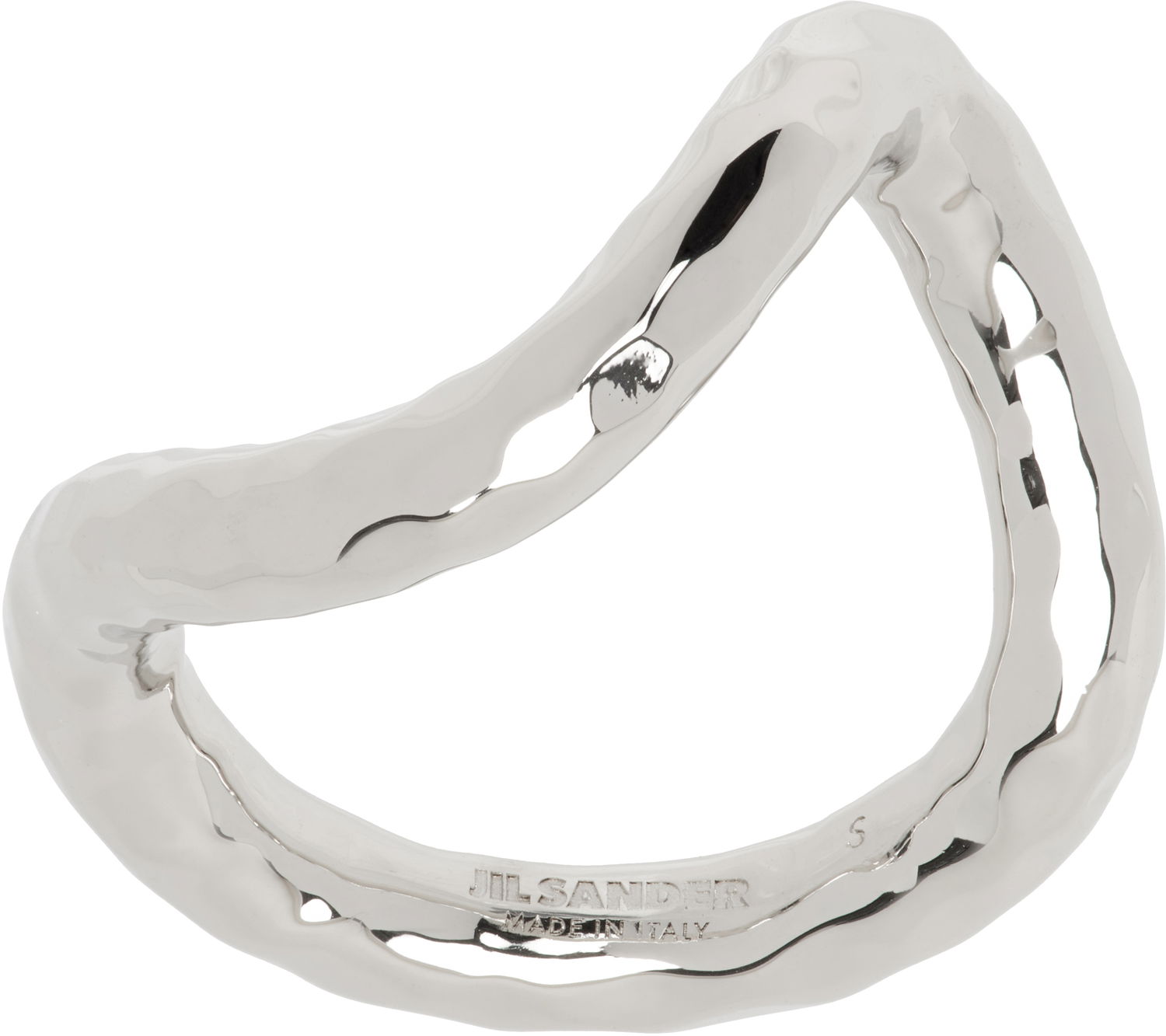 Пръстен Jil Sander Jil Sander Hammered Ring Металик | J30UQ0039_P6959, 0