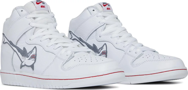 Кецове и обувки Nike SB Oski x Dunk High SB "Great White Shark" Бяло | DC8908-105, 4
