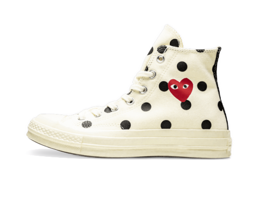 Кецове и обувки Converse Comme des Garçons PLAY x Chuck Taylor All-Star 70s Hi Бежово | 157251C