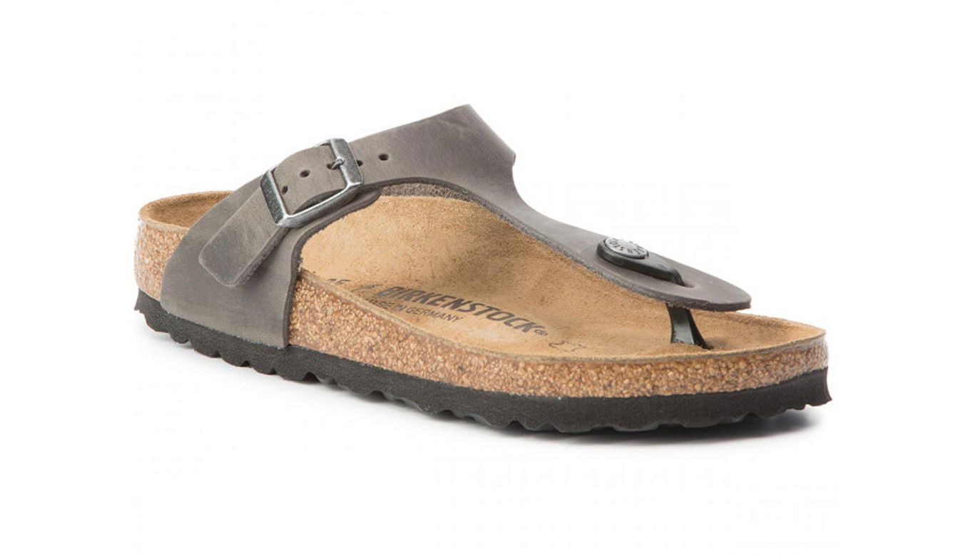 Кецове и обувки Birkenstock Gizeh Iron Narrow Fit Кафяво | 1014273, 1