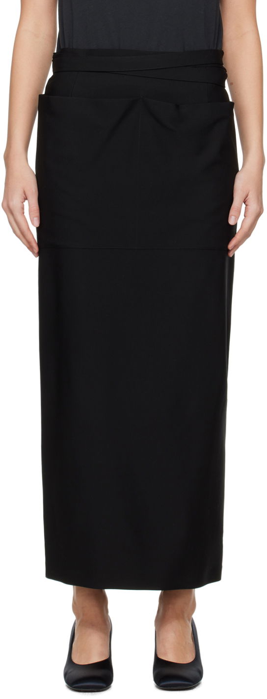Пола The Row Wrap Maxi Skirt Черно | 7911-W2974, 0