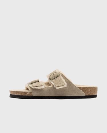 Кецове и обувки Birkenstock Arizona Shearling Suede Leather Бежово | 1028226, 0