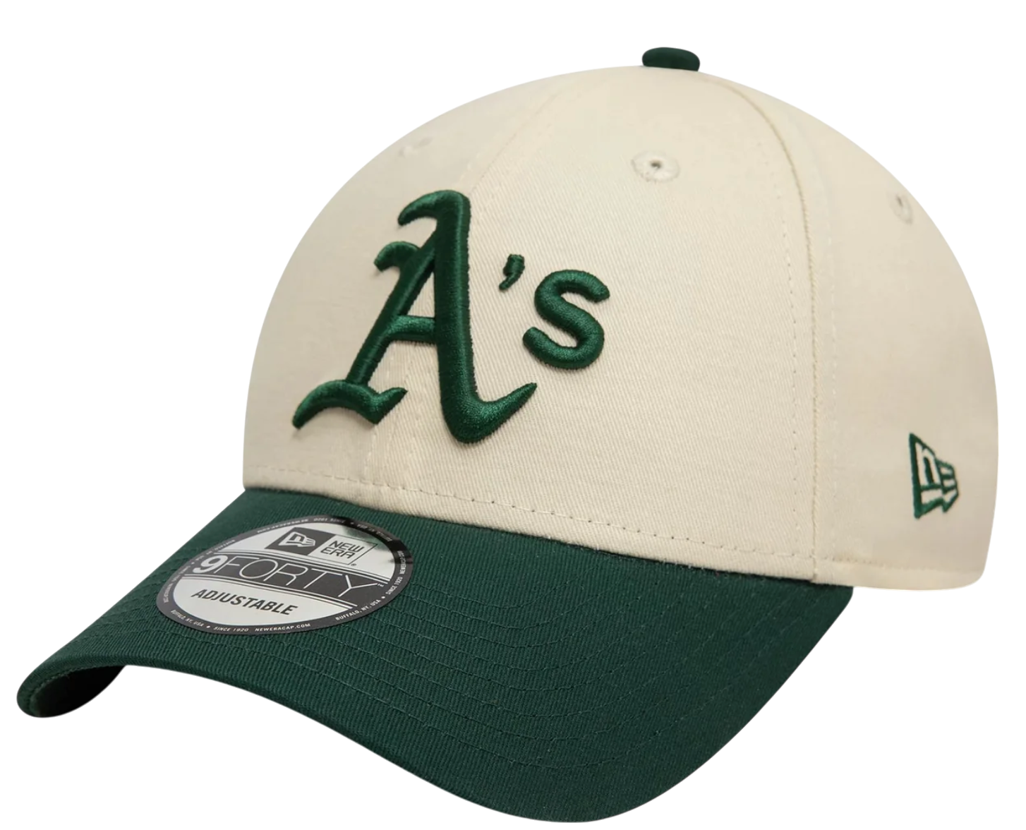 Шапка с козирка New Era Oakland Athletics Colour Block 9FORTY Adjustable Cap Бежово | 60595214-60595214, 0