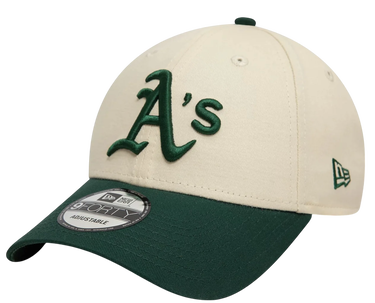Шапка с козирка New Era Oakland Athletics Colour Block 9FORTY Adjustable Cap Бежово | 60595214-60595214, 0
