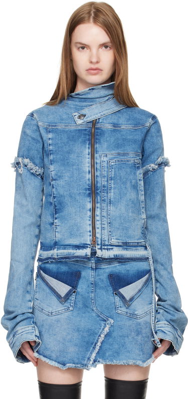 Яке Ottolinger Ottolinger Drape Collar Denim Jacket Синьо | 117-701017-01, 0