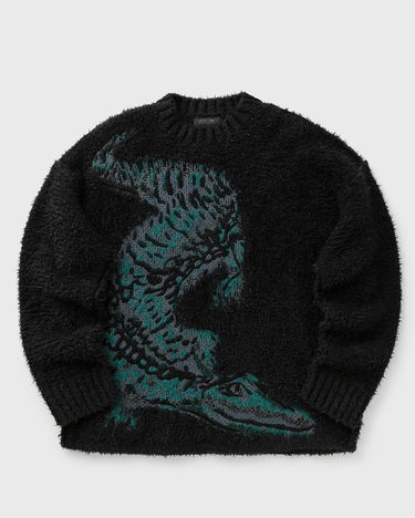 Пуловер Lacoste Crocodile Intarsia Knit Sweater Черно | AH3746-1LI, 1
