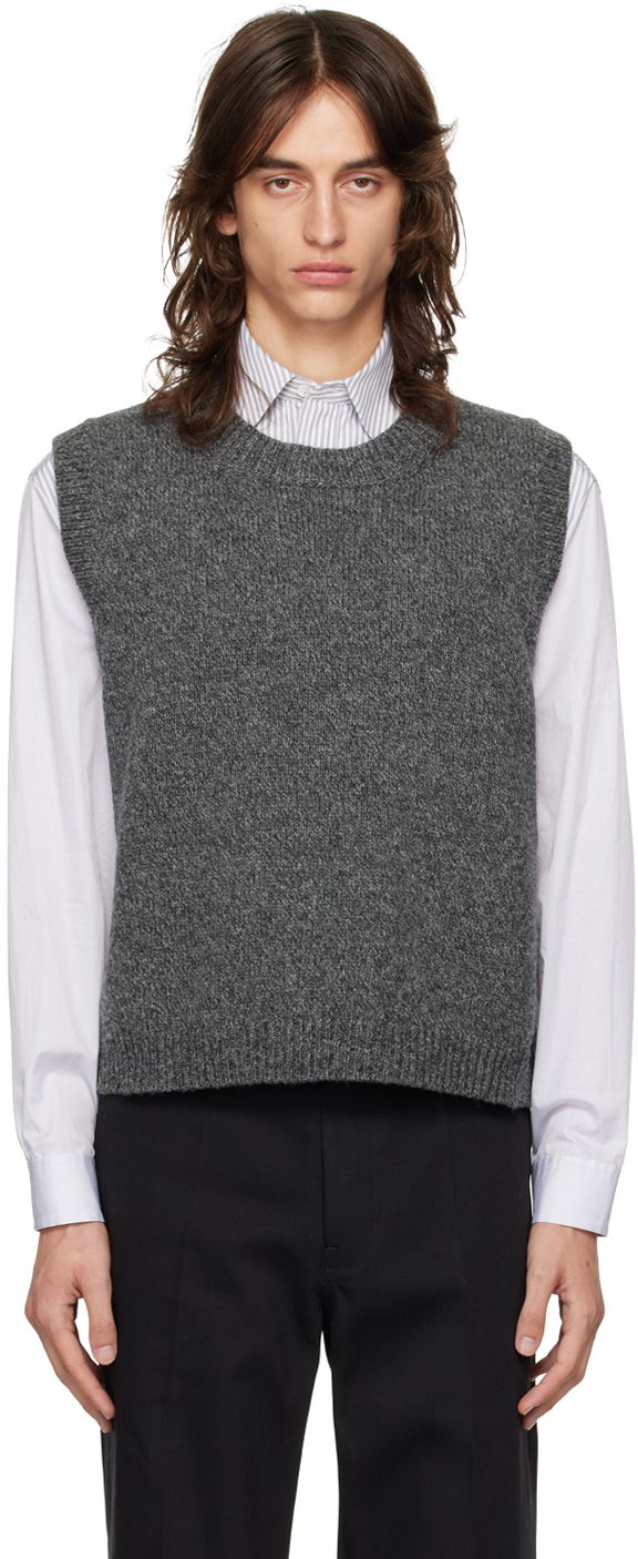 Суитчър Maison Margiela Gray Crewneck Vest Сиво | S50FB0104 M13059, 0