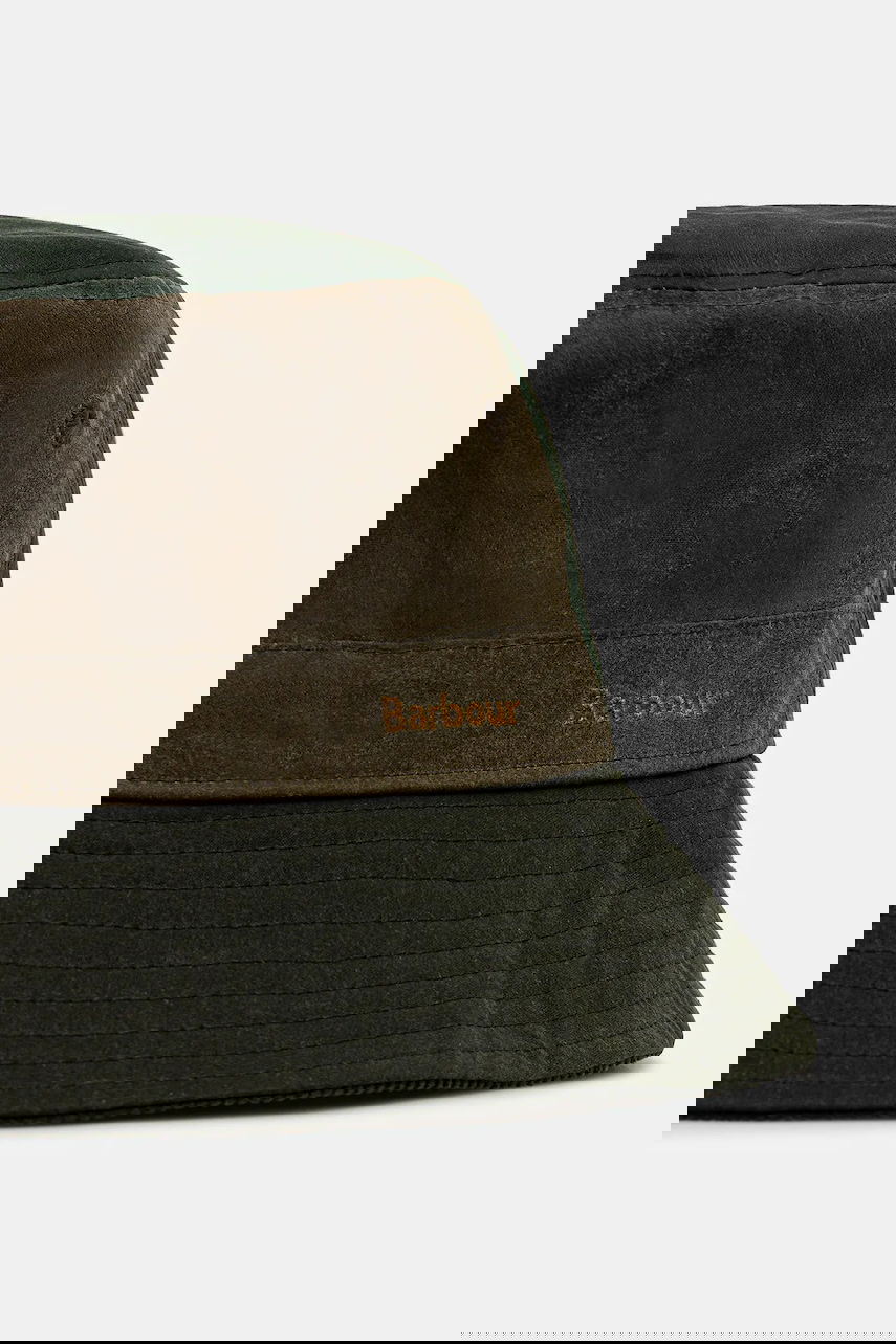 Шапка Barbour Barbour Brackley Wax Bucket Hat Зелено | LHA0548OL52, 1