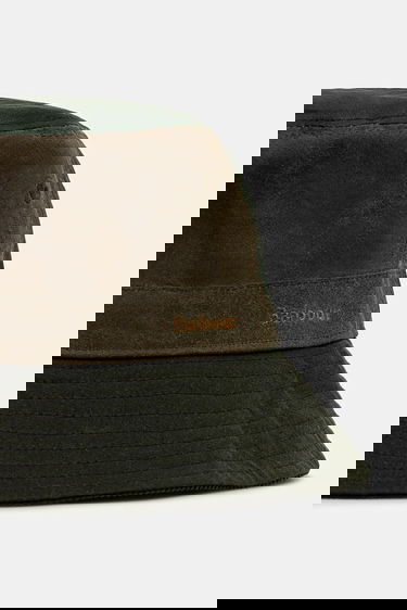 Шапка Barbour Barbour Brackley Wax Bucket Hat Зелено | LHA0548OL52, 1