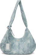 Medium Acid Wash Denim Hobo Bag