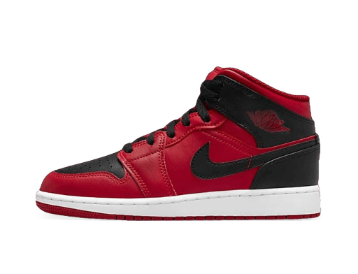 Кецове и обувки Jordan Air Jordan 1 Mid Reverse Bred GS Червено | 554725-660