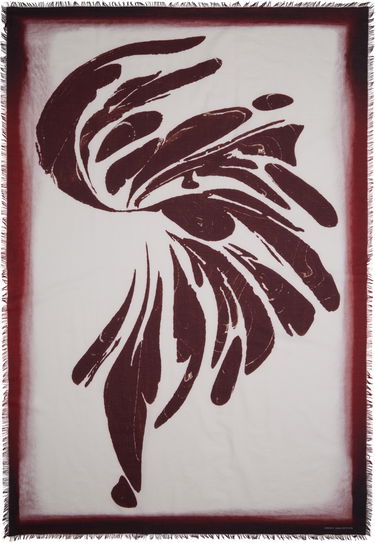 Шал Dries Van Noten Dries Van Noten Printed Shawl Синьо | 251-081300-1007, 1