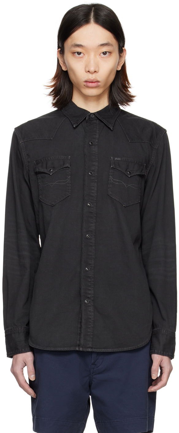 Риза Polo by Ralph Lauren Western Denim Shirt Черно | 710849847013