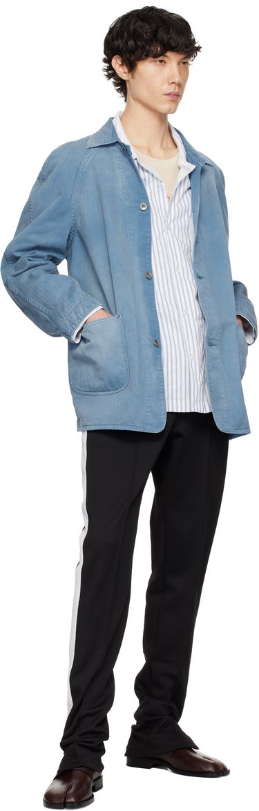 Яке Maison Margiela Maison Margiela Distressed Caban Denim Jacket Синьо | S50AM0635 M30024, 3
