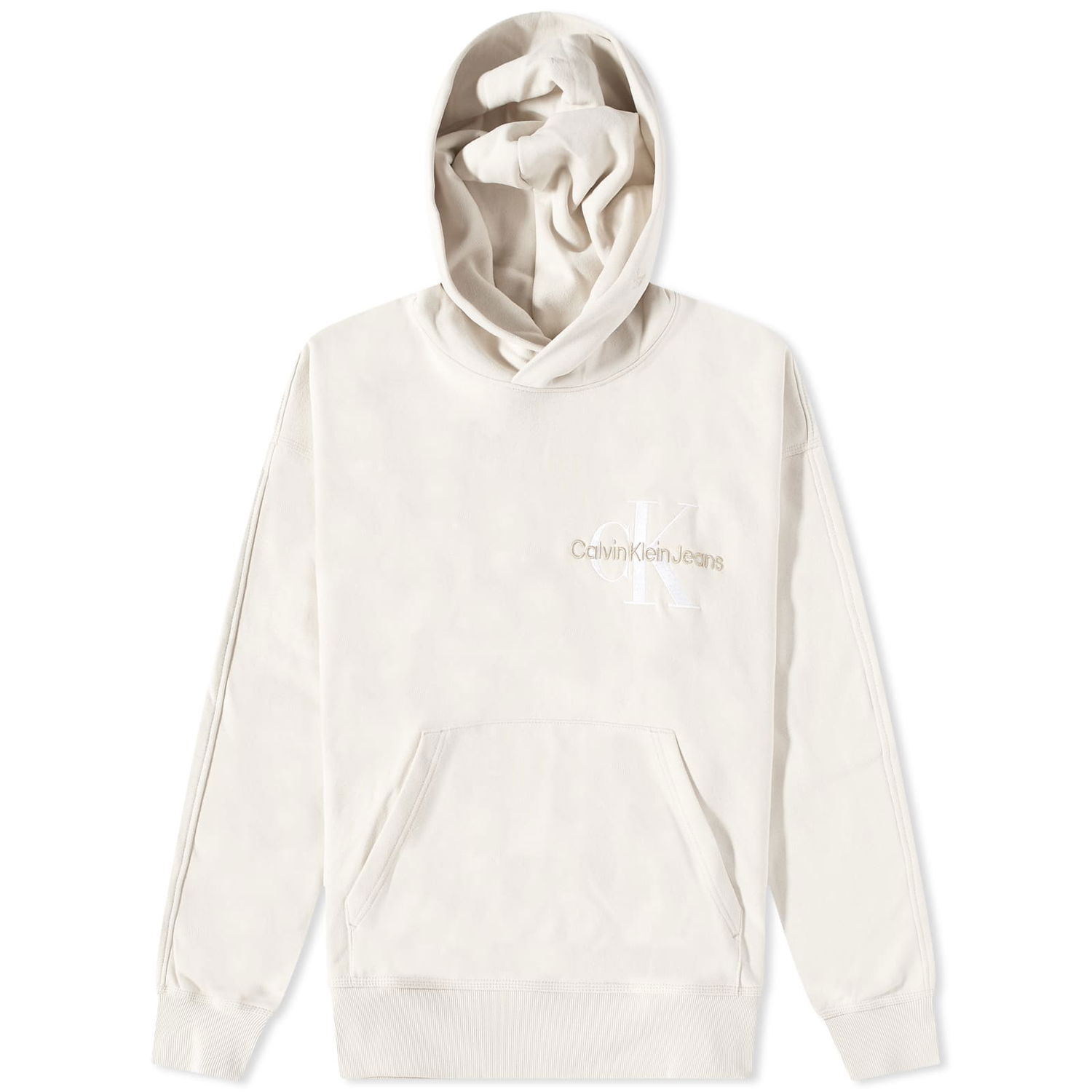 Суитчър CALVIN KLEIN Monologo Oversized Hoody Бяло | J30J323431ACF, 0