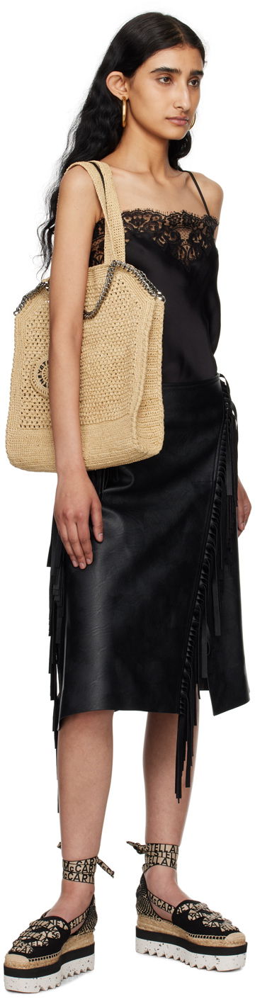 Пола Stella McCartney Fringe Midi Skirt Черно | 630109SJB14, 3