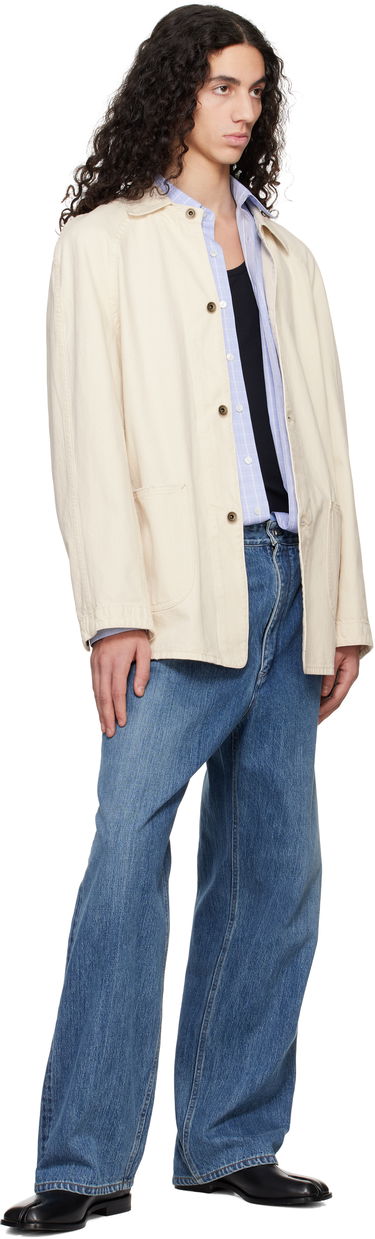 Яке Maison Margiela Maison Margiela Sports Denim Jacket Бежово | S50AM0635 M30023, 3