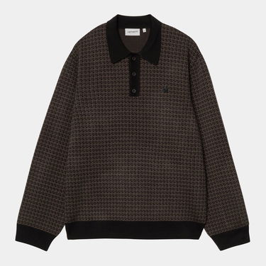 Поло тениска Carhartt WIP L/S Lowis Polo Houndstooth Многоцветен | I035395_10, 3