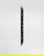 Carnations-print Silk Twill Bandeau