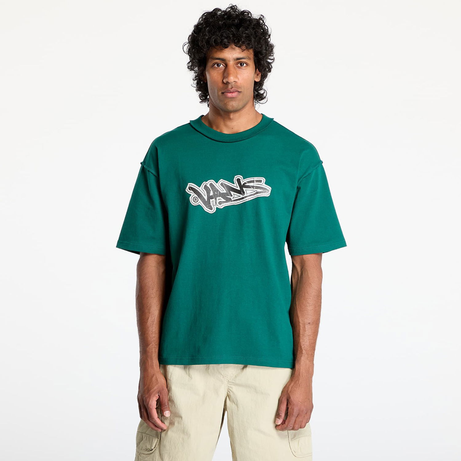 Тениска Vans Vans LX Slap Short Sleeve T-Shirt Зелено | VN000MGUCI21, 0